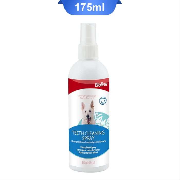 اسپری تمیزکننده دندان سگ بایولاین حجم 75 میلی لیتر Bioline Teeth Cleaning Spray — تصویر ۲