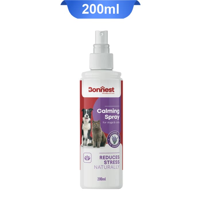 اسپری آرامش بخش سگ و گربه بونست وزن 10 گرم 200 میلی لیتر Bonnest Calming Spray