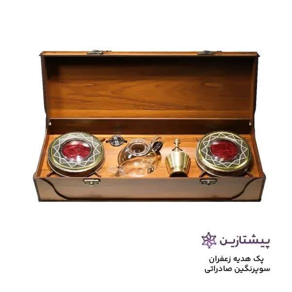 جعبه زعفران کادویی با 16 گرم زعفران ممتاز