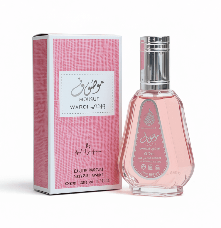 عطر موصوف وردی(صورتی) 50 میل شرکت ارض الزعفران