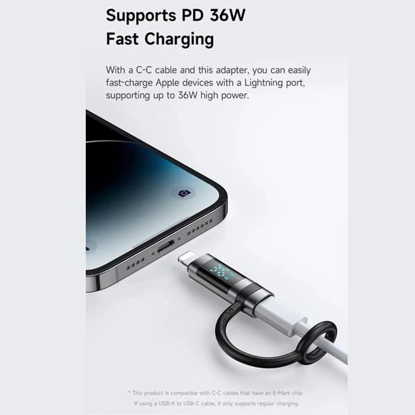 مبدل مک دودو OT-261 USB-C به Lightning | شارژ سریع 36 وات — تصویر ۲