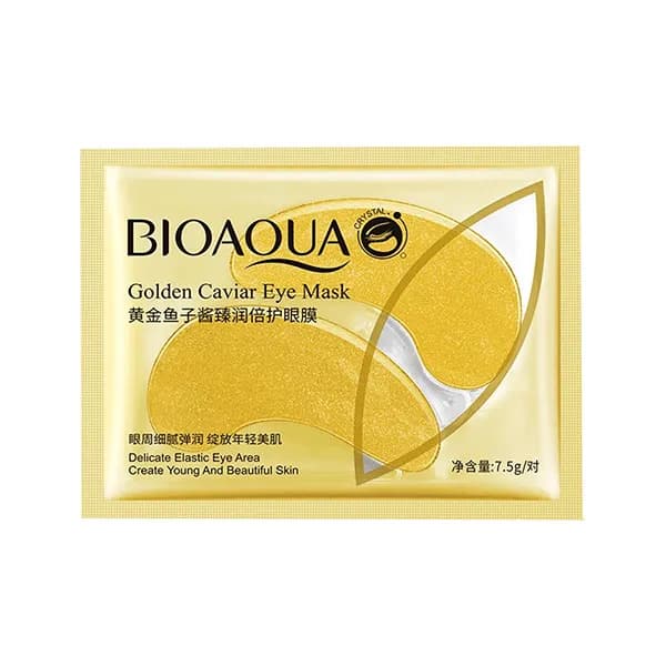 ماسک ورقه ای زیر چشم رنگ طلایی بیو آکوا bioaqua