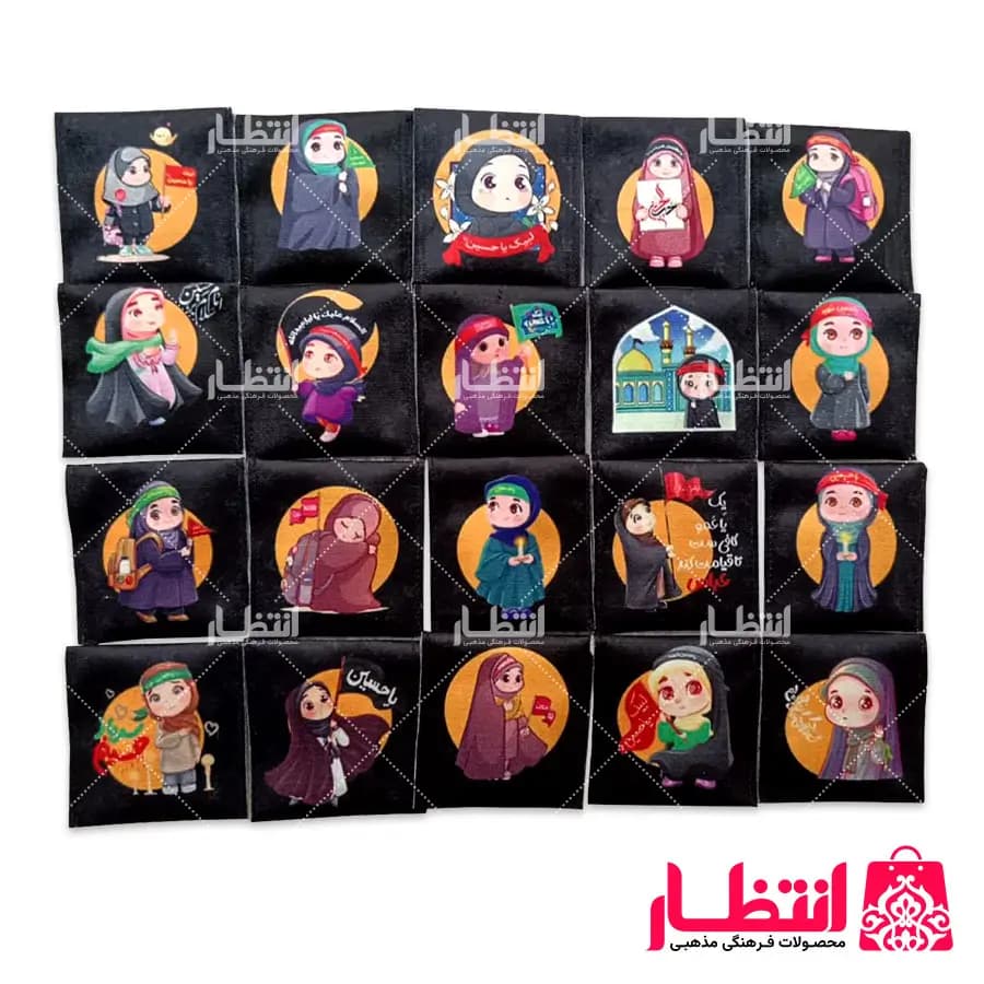 جانماز مخمل محرمی کودکانه بسته 50 عددی دخترانه و پسرانه — تصویر ۳