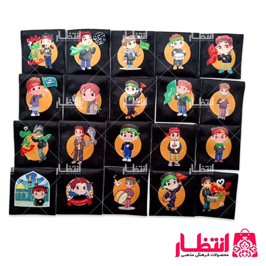 جانماز مخمل محرمی کودکانه بسته 50 عددی دخترانه و پسرانه — تصویر ۴