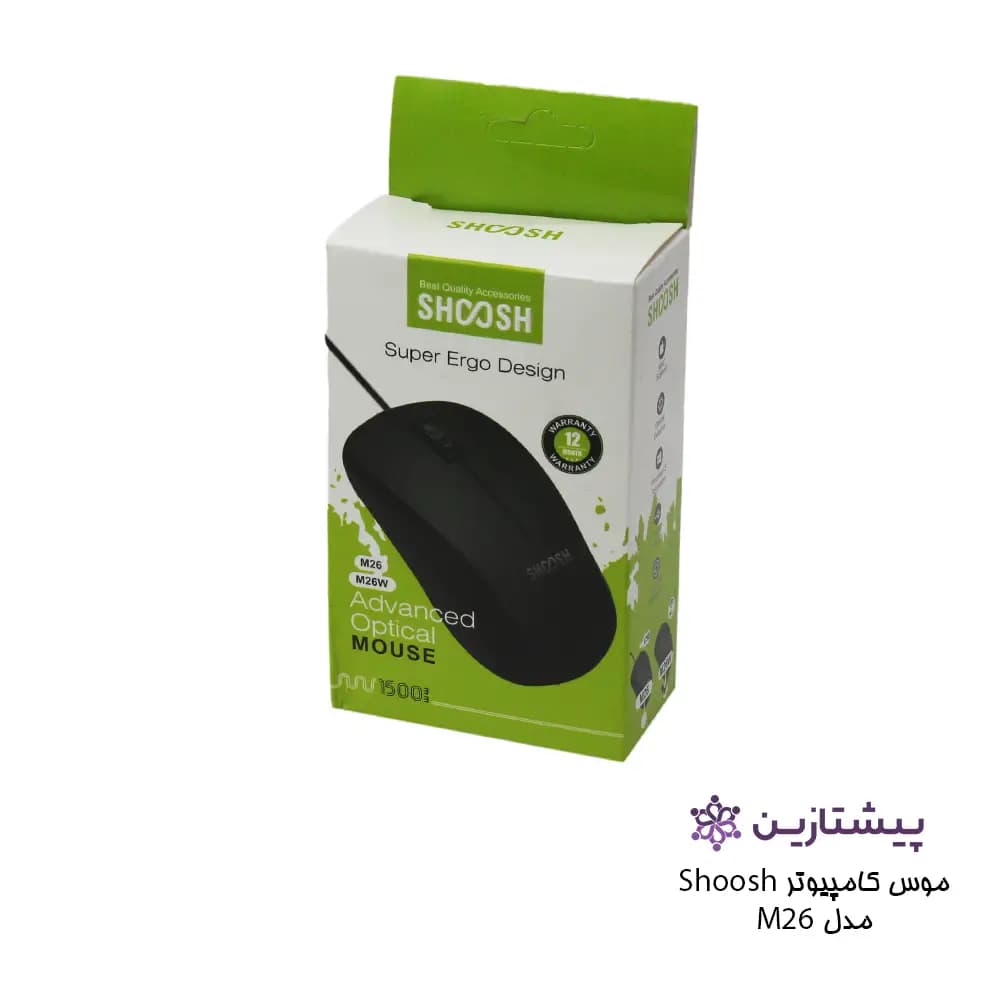 ماوس بی سیم برند شوش مدل M26W