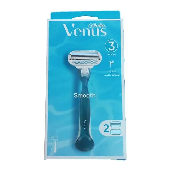 خود تراش ژیلت مدل ونوس Venus Smooth به همراه دو تیغ یدک — تصویر ۲