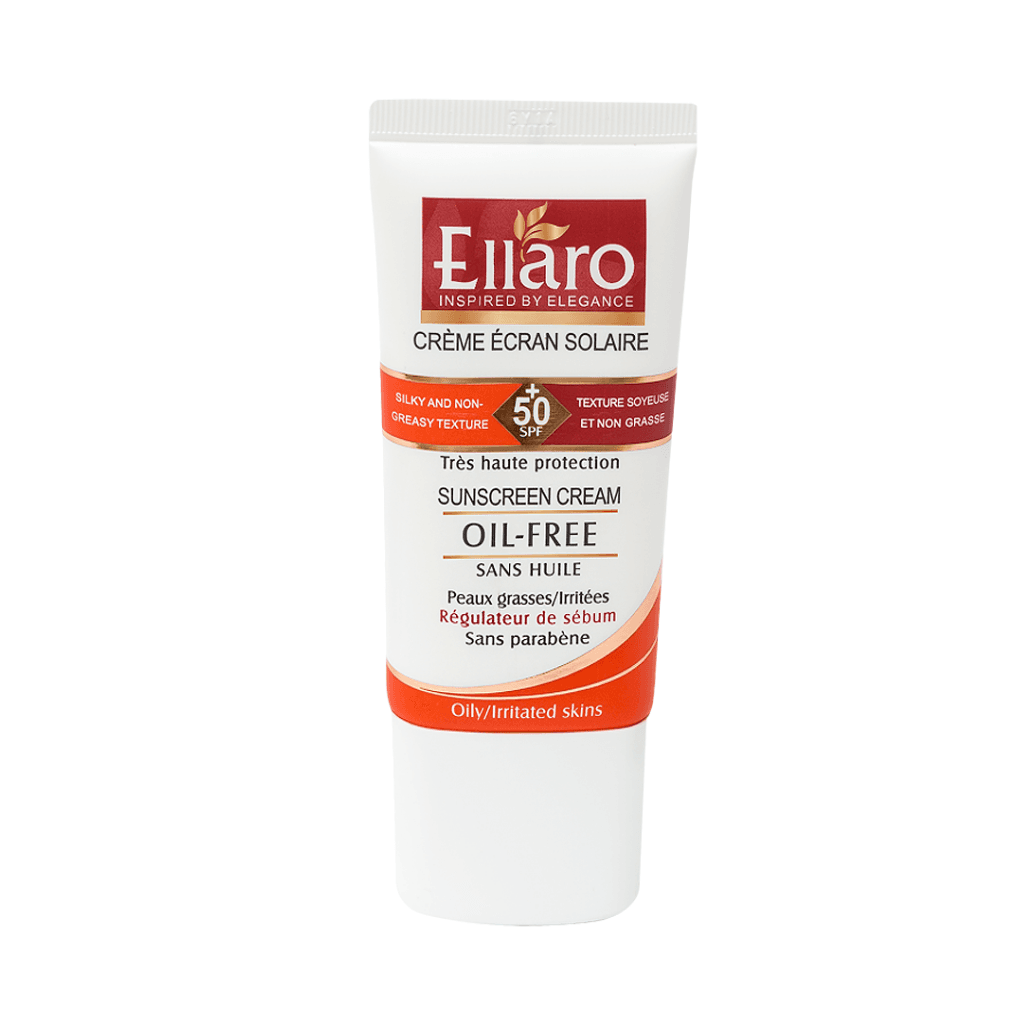 کرم ضد آفتاب فاقد چربی بدون رنگ الارو spf50 حجم 50 میل