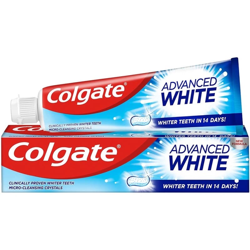 خمیر دندان سفیدکننده کلگیت مدل Advanced White حجم 100 میلی‌لیتر Colgate Advanced White Whitening Toothpaste 100ml