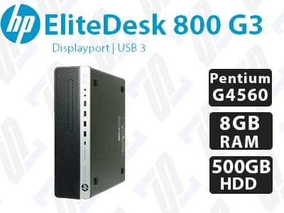 کیس استوک HP EliteDesk 800 G3 پردازنده Pentium G4560 نسل 7