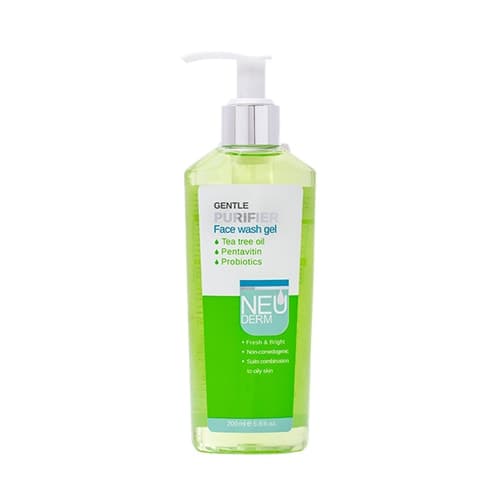 ژل شستشوی صورت پوست چرب و مختلط نئودرم Gentle Purifier حجم ۲۰۰ میل