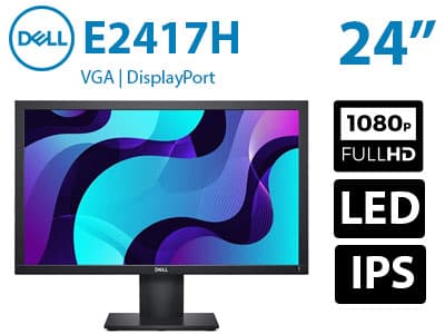 مانیتور Dell E2417H دل استوک 24 اینچ W-LED FHD IPS 2016 8ms