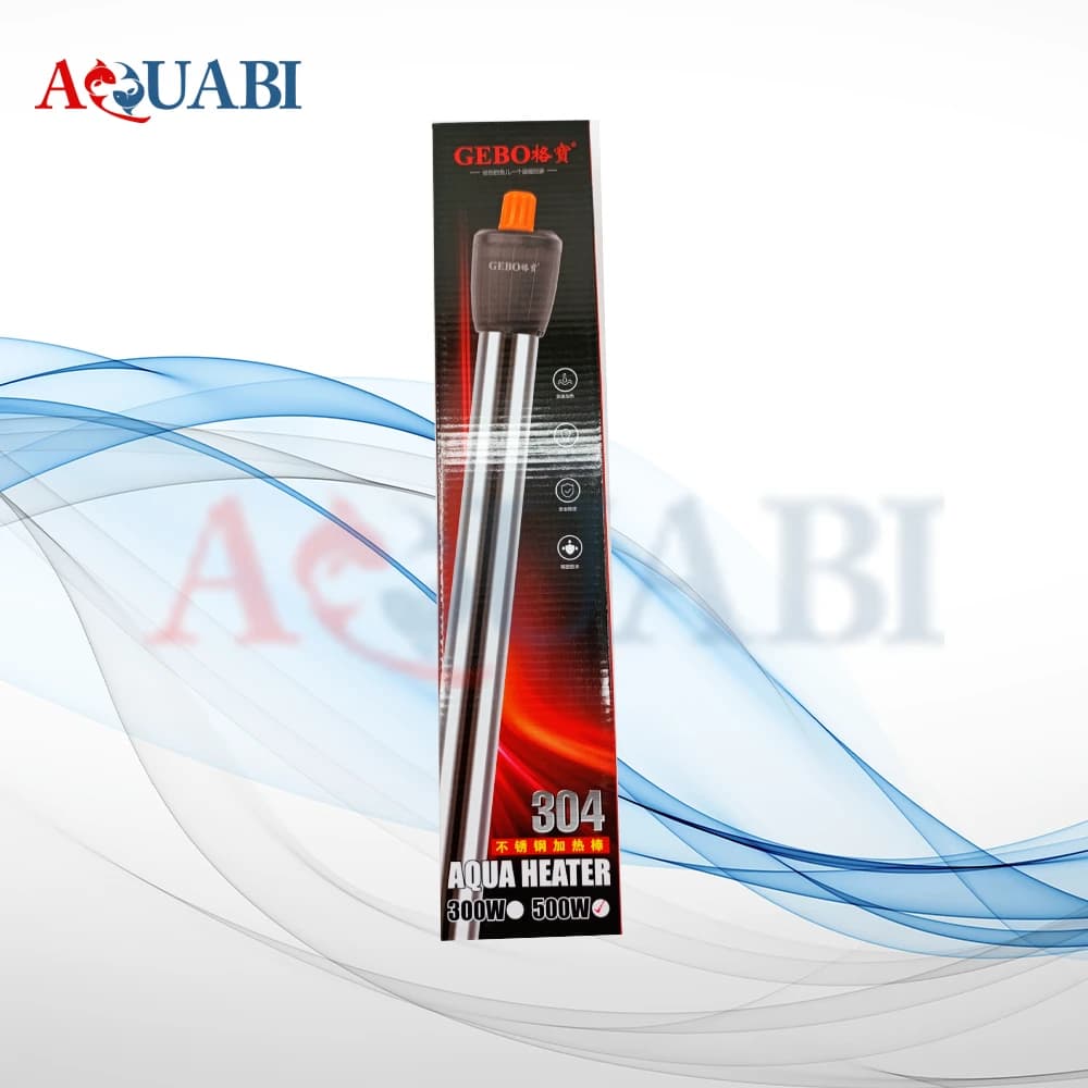 بخاری آکواریوم استیل 500 وات جبو