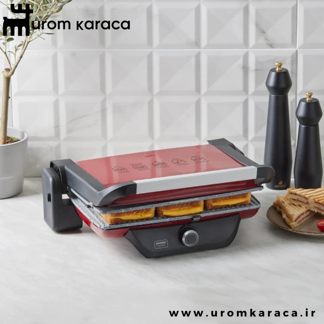 ساندویچ ساز و گریل کاراجا Gastro Classic قرمز
