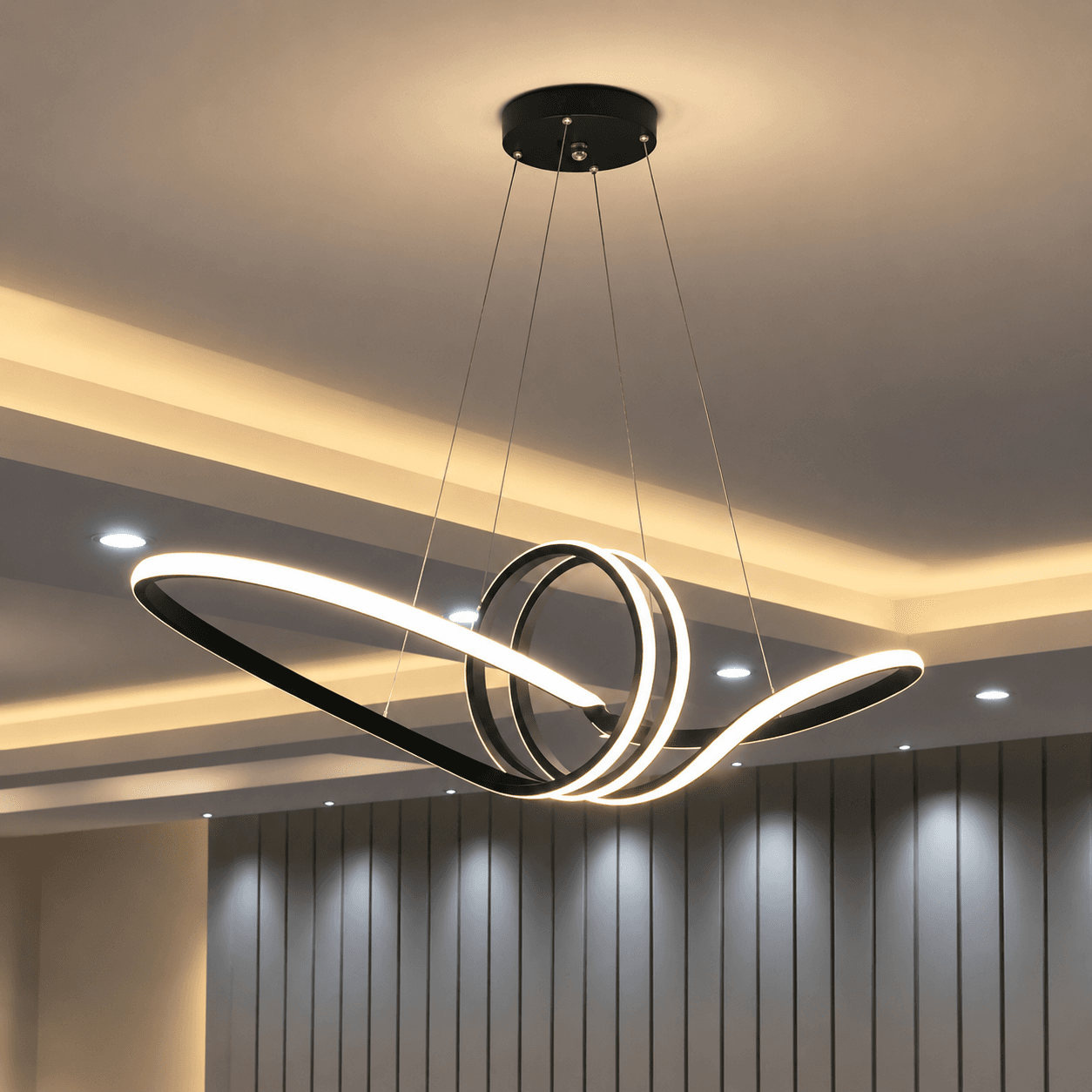 لوستر پروانه مدرن مافریز مدل CO120 ریموت‌دار