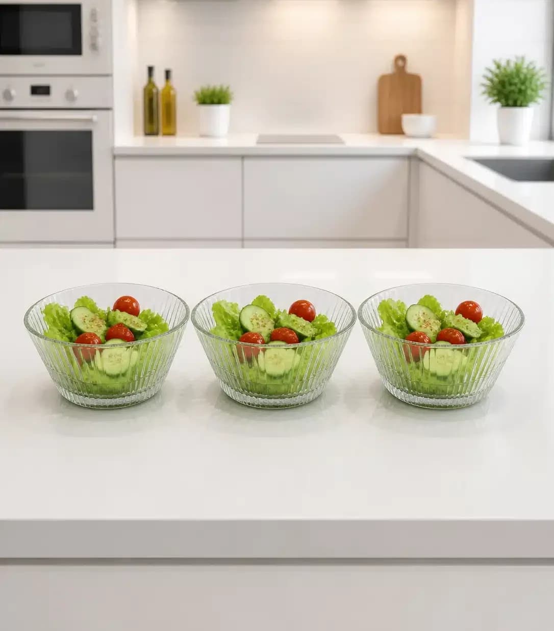 پیاله شیاردار مدل BLOOMING GLASS BOWL دلی گلس