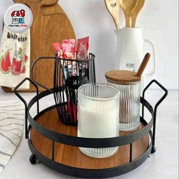 سینی پذیرایی گرد تسمه 6145 — تصویر ۲