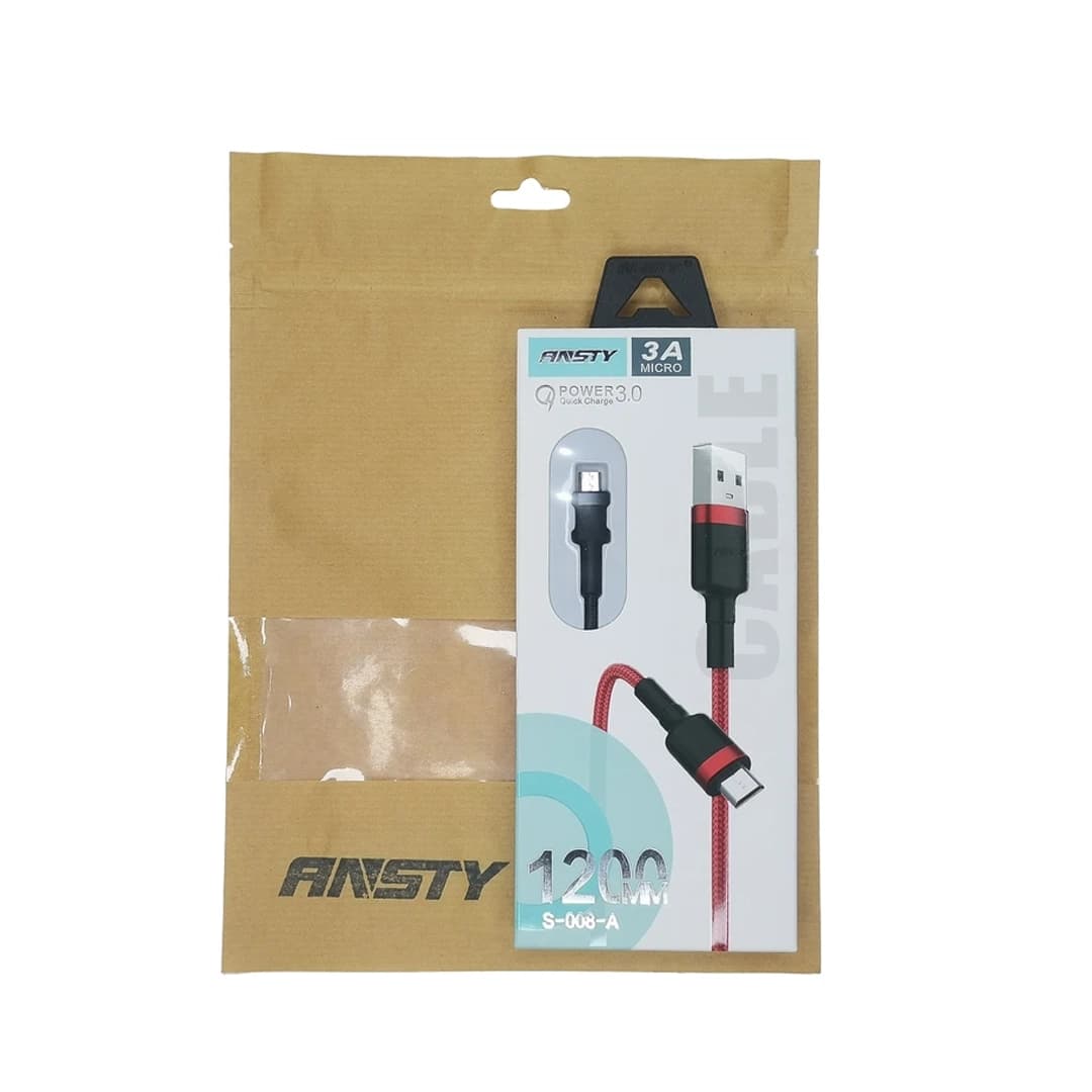 کابل شارژ میکرو ANSTY مدل S-008-A – (گارانتی 6 ماهه) — تصویر ۳