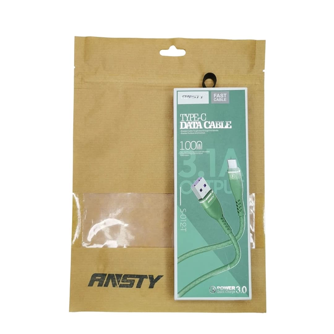 کابل شارژ تایپ سی ANSTY مدل S-012-T – (گارانتی 6 ماهه) — تصویر ۳