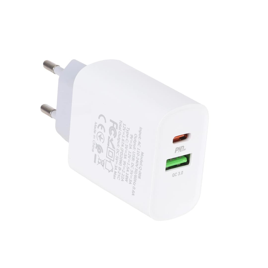 شارژر همراه با کابل شارژ تایپ سی به لایتنینگ ANSTY مدل Q-008-PI (گارانتی 6 ماهه ) — تصویر ۵