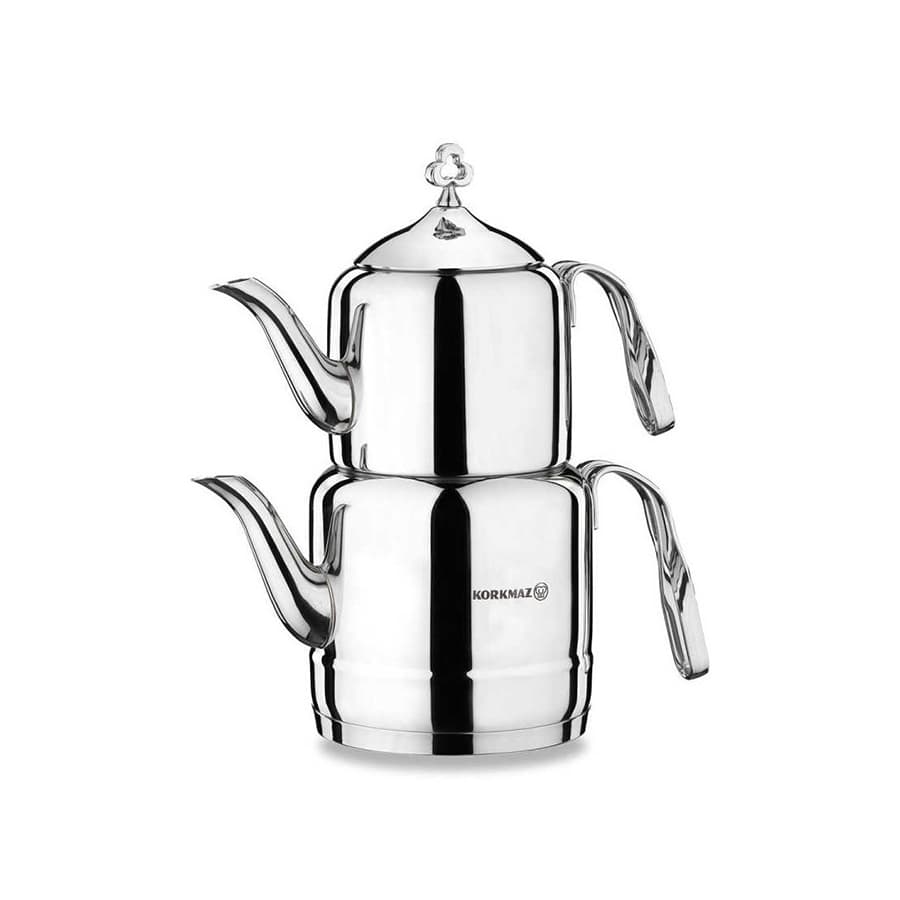 کتری و قوری کرکماز مدل ÇINTEMANI A211 SILVER