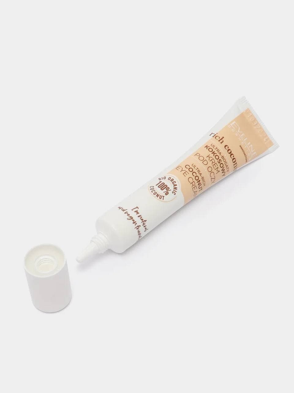 کرم دور چشم ارگانیک نارگیل اولاینEveline Rich Coconut Ultra-Rich Coconut Eye Cream – 20ml — تصویر ۶
