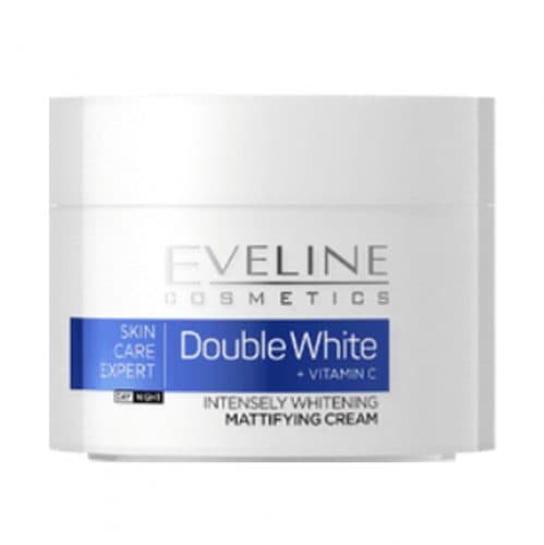 کرم روشن کننده و مات کننده اولاین Eveline Double White حجم 50 میلی لیتر