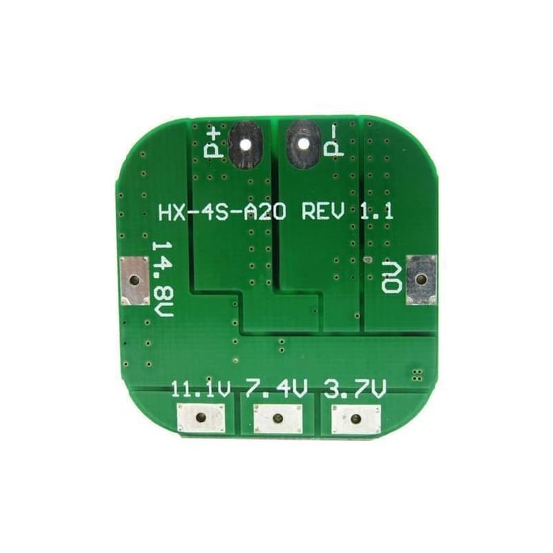 ماژول شارژ و دشارژ BMS باتری لیتیومی 4 سل 20 آمپر مدل HX-4S — تصویر ۵