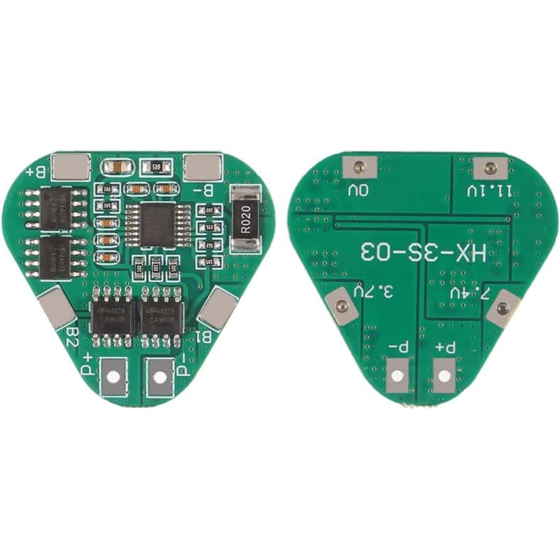 ماژول شارژ و دشارژ BMS باتری لیتیومی 3 سل 8 آمپر مدل HX-3S-03 — تصویر ۳
