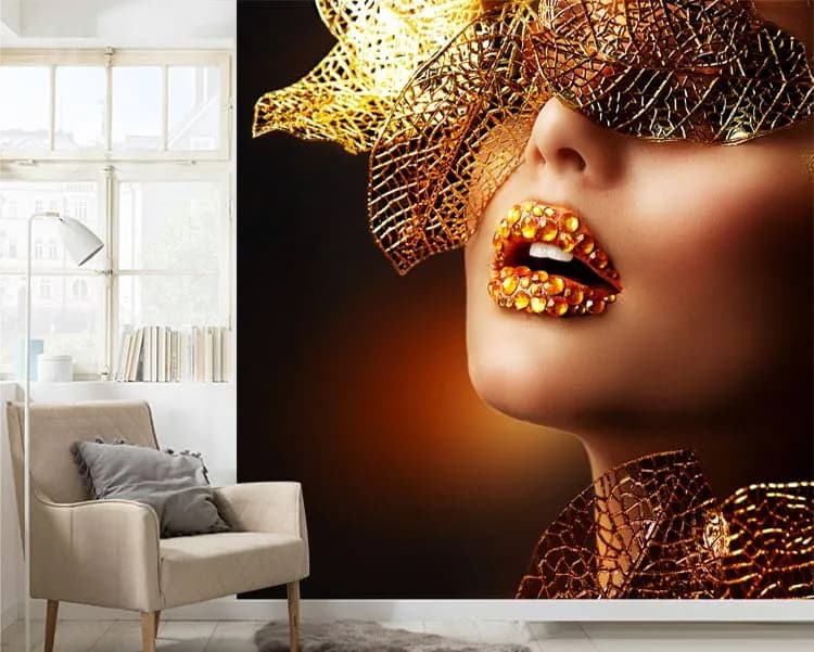 کاغذ دیواری سه بعدی طرح فشن