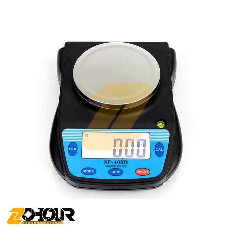 ترازو آزمایشگاهی 500 گرمی دقت 0.01 مدل SF-400D