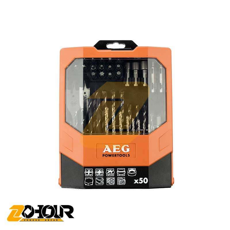 مجموعه 50 عددی سری پیچ گوشتی و مته آاگ مدل AEG 430411