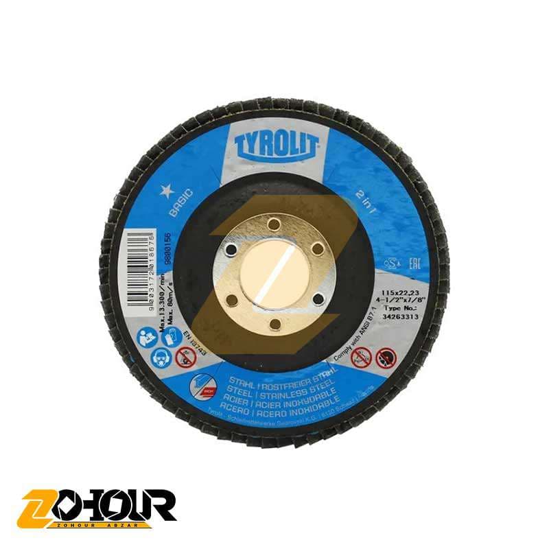 سنباده فلاپی تیرولیت 115 میلیمتری گرید 60 TYROLIT