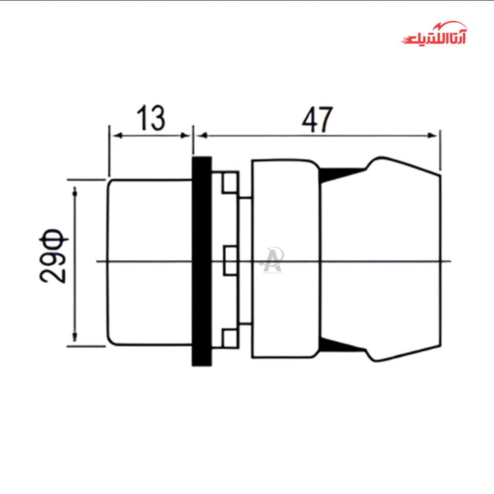 شستی استارت قطر 22 CNTD کد C2PNF — تصویر ۳