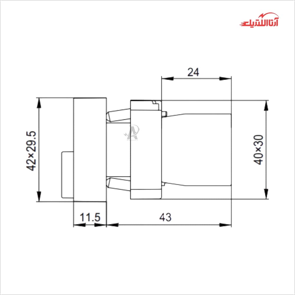 شستی دوبل ساده CNTD مدلCB2-8425 — تصویر ۳