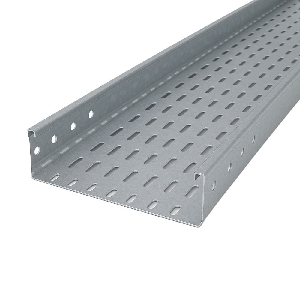 سینی کابل گالوانیزه گرم عرض 20 سانتیمتر ضخامت 1.25 پانچ دار شاخه 2 متری