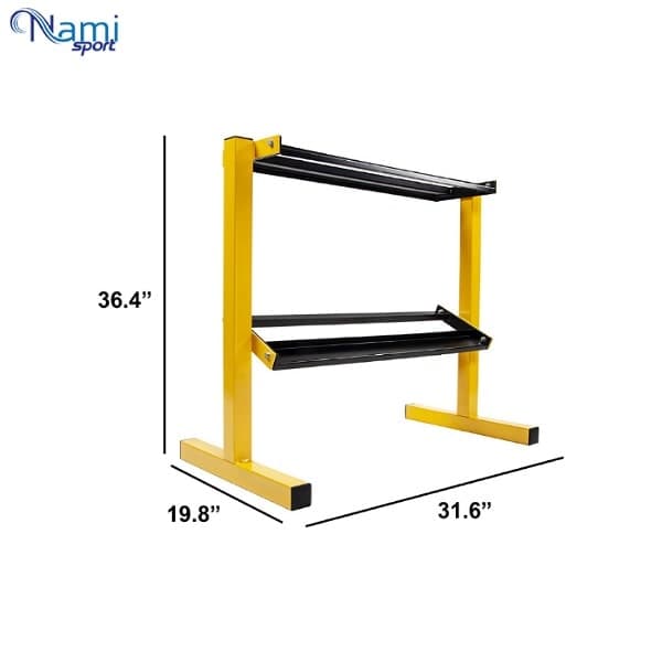 رک دمبل 2 طبقه خانگی Dumbbell rack — تصویر ۲