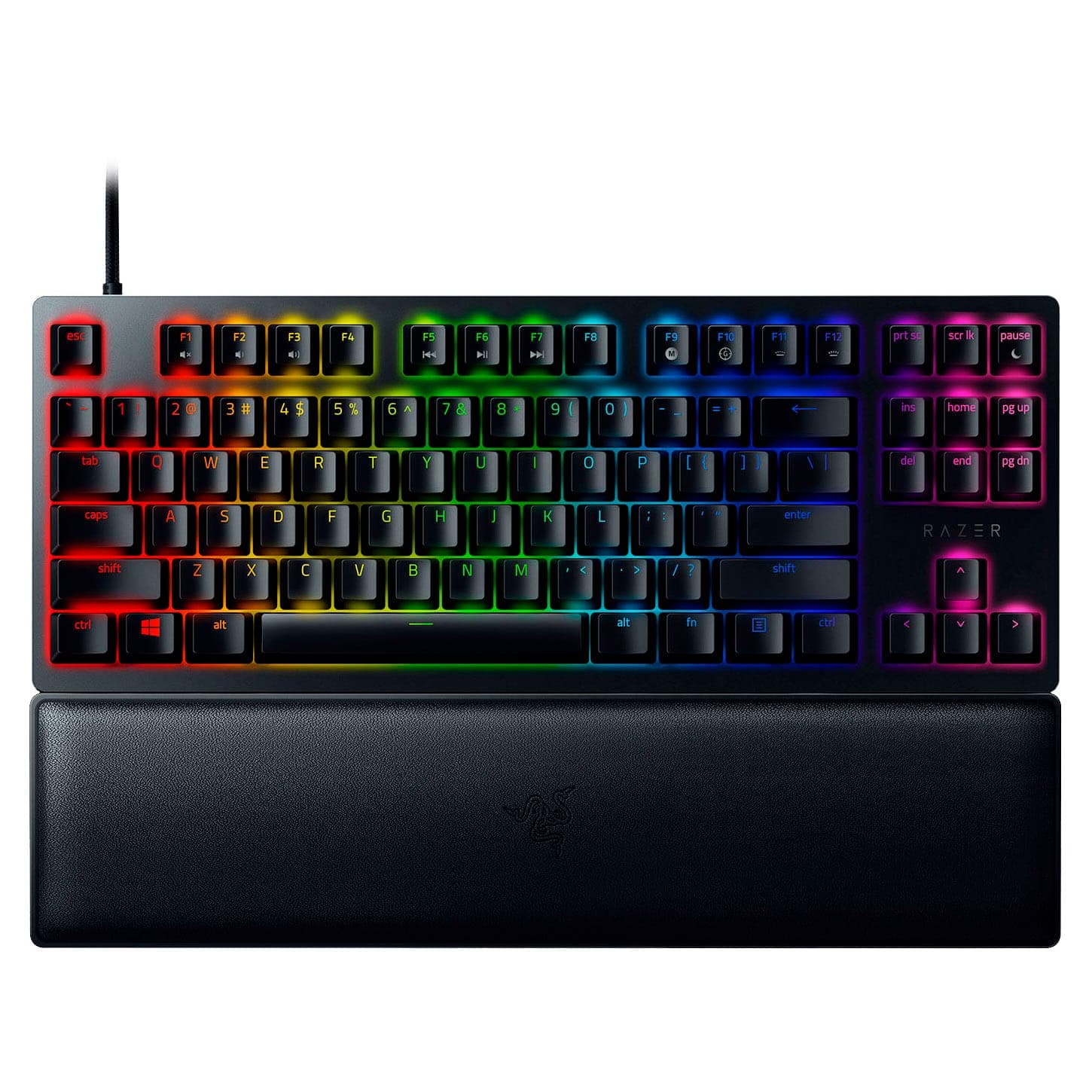 کیبورد Razer Huntsman V2 Tenkeyless – سوییچ اوپتیکال بنفش