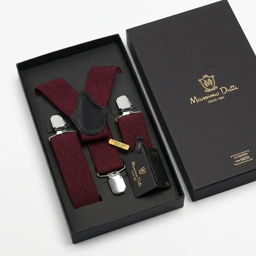 ساسبند طرح لوزی برجسته برند Massimo Dutti