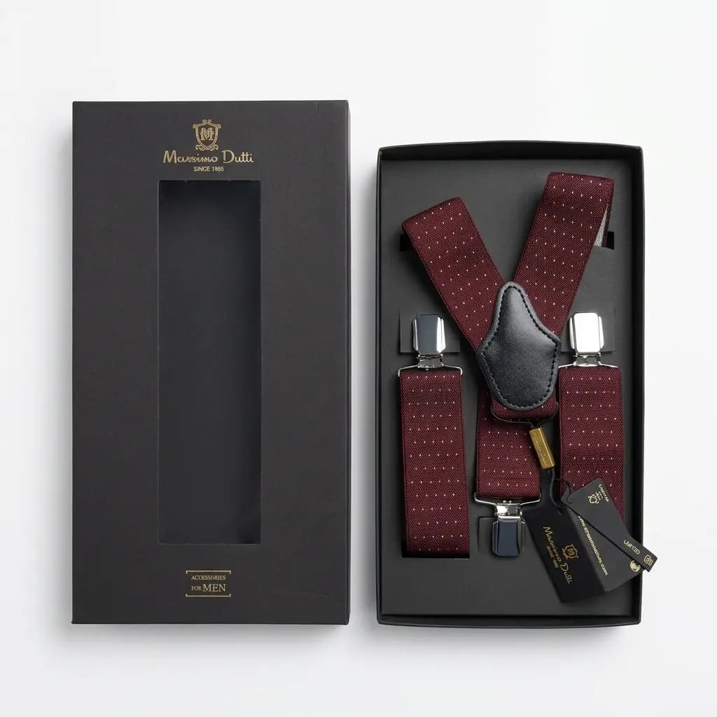 ساسبند طرح خال خال ریز برند Massimo Dutti