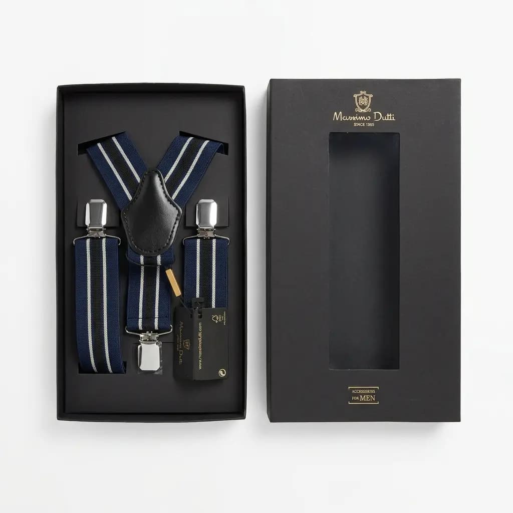 ساسبند طرح خط دار برند Massimo Dutti