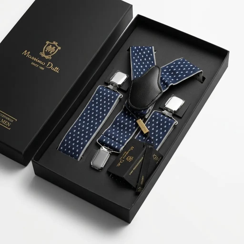 ساسبند طرح ضربدری ریز برند Massimo Dutti
