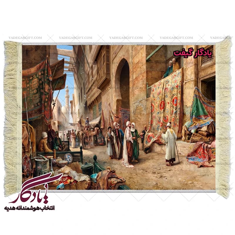 تابلو فرش ماشینی طرح فرانسوی بازار فرش کد f40