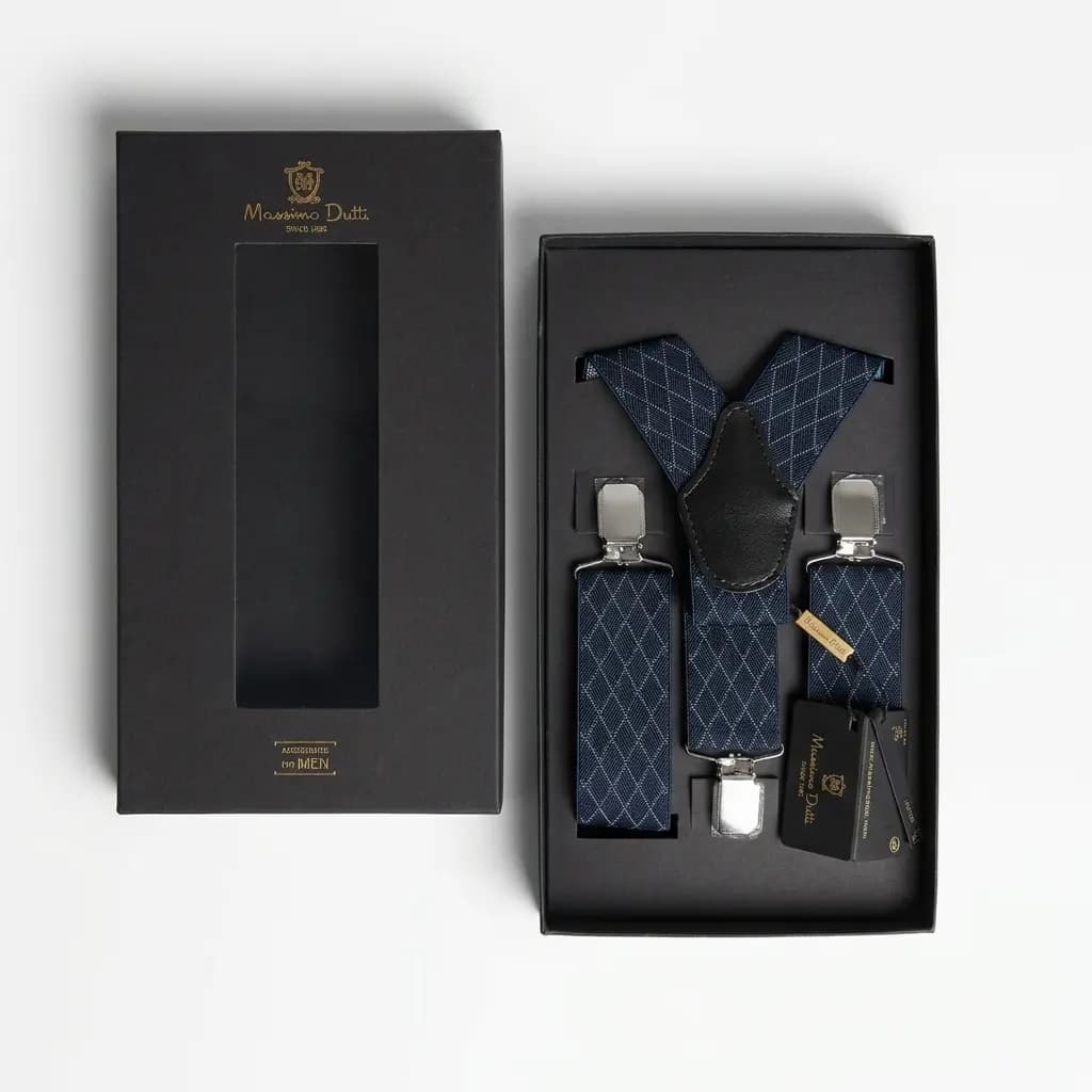 ساسبند طرح لوزی برند Massimo Dutti