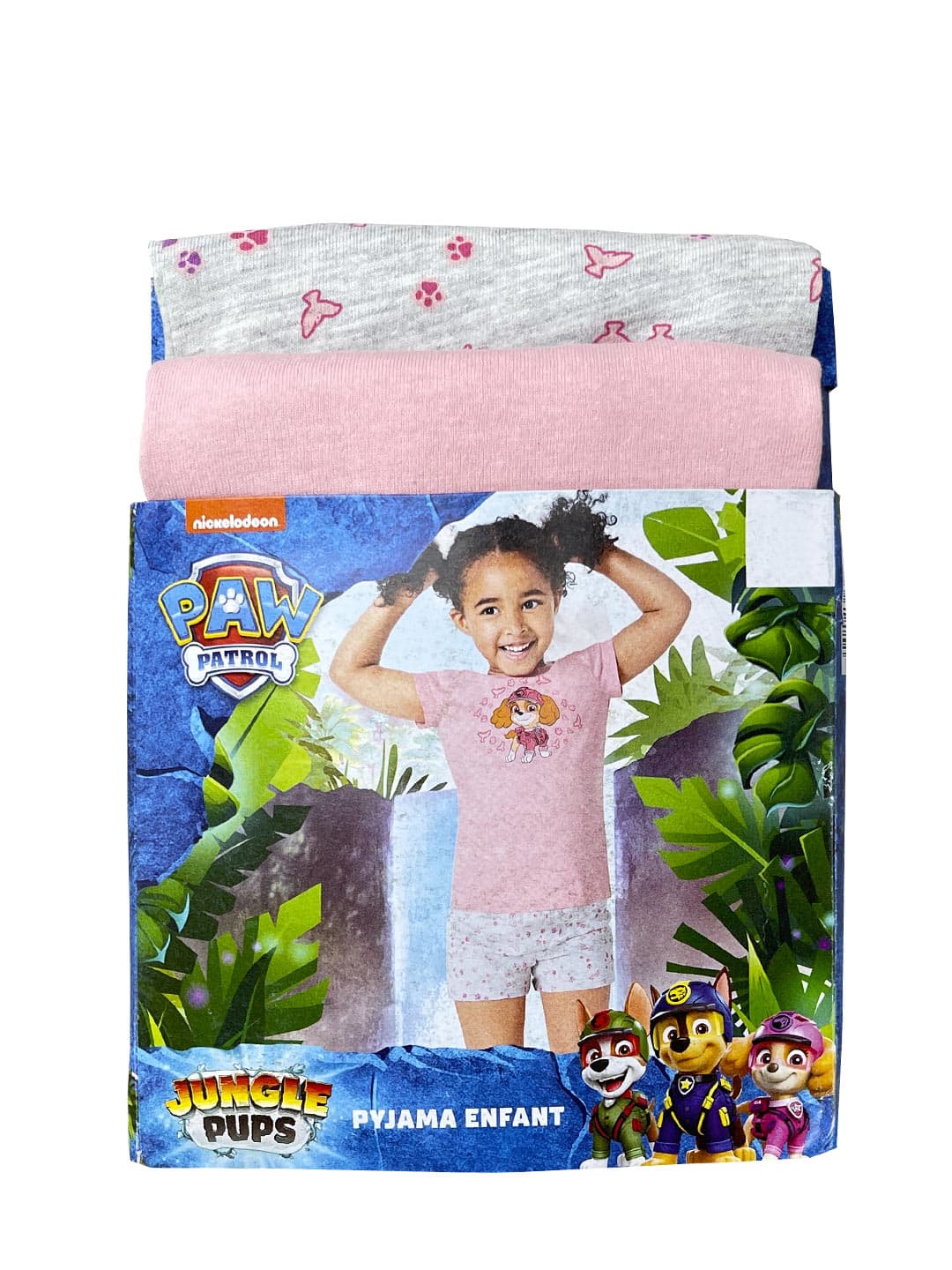 ست تیشرت و شورتک دخترانه نیکلودئون طرح Paw Patrol کد A3473