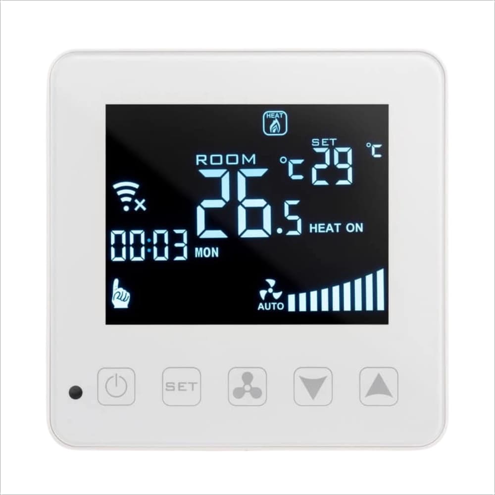 ترموستات هوشمند لمسی با کنترل IR نستک سری AirNest مدل HY08AC — تصویر ۲