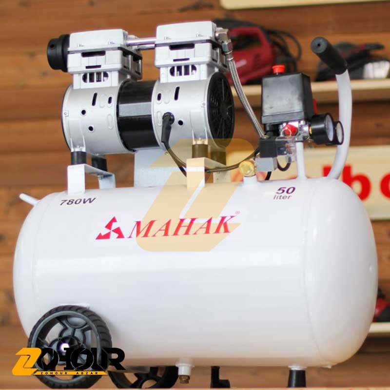 کمپرسور باد محک 25 لیتری بیصدا بدون روغن مدل Mahak HSU550-25L — تصویر ۳