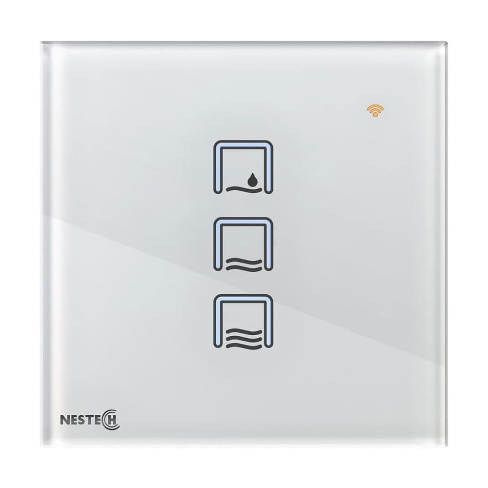 کلید لمسی هوشمند کولر آبی Zigbee نستک سری INNOVA کد NE5AC01XG1
