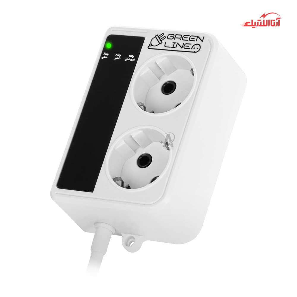 محافظ برق 2 خانه یخچال فریزر گرین مدل GLP162RW — تصویر ۳