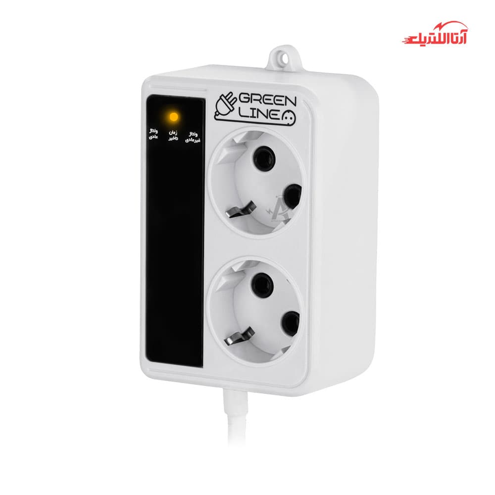 محافظ برق 2 خانه یخچال فریزر گرین مدل GLP162RW — تصویر ۷