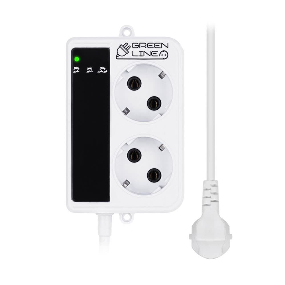 محافظ برق 2 خانه یخچال فریزر گرین مدل GLP162RW
